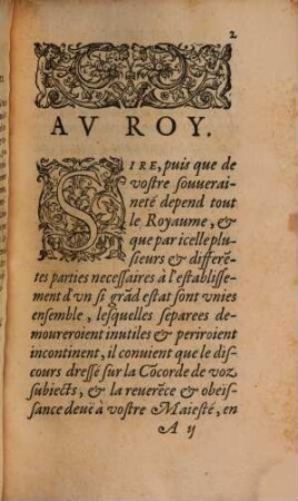 Exhortation aux françois pour vivre en concorde par Louis le Roy