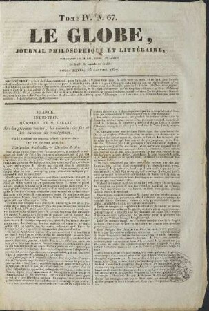1827, 67: Heft
