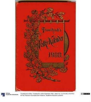 Trowitzsch's Volks-Kalender 1900.