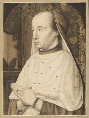 Bildnis des Karl von Bourbon, Kardinal, Erzbischof von Lyon (geb. 1434, gest. 1488)