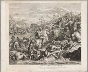 Überquerung des Granikos (linke Hälfte der Komposition), Blatt 1 der Folge "Schlachten Alexanders des Großen"