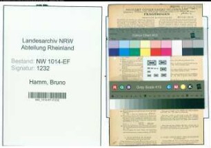 Entnazifizierung Bruno Hamm , geb. 08.02.1901 (Ingenieur)
