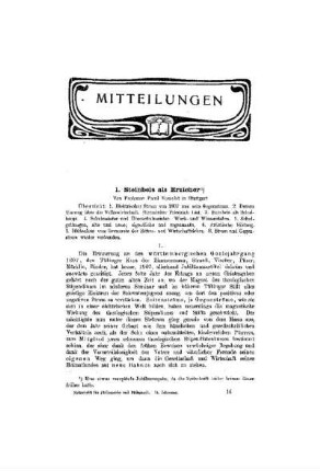 Steinbeis als Erzieher