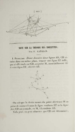 Note sur la théorie des roulettes.