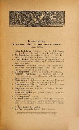 Sammlung von Kunstauctions-Catalogen : Von Rudolph Lepke, 295
