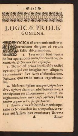 Logicae Prolegomena.