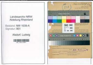 Entnazifizierung Ludwig Alsdorf , geb. 08.08.1904 ()