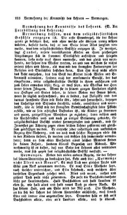 Vermehrung der Kenntnisse des Lehrers, (s. Art. Fortbildung des Lehrers)