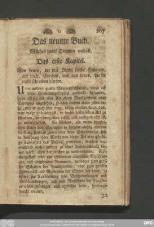 Das neunte Buch. Welches zwölf Stunden enthält.