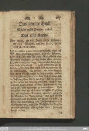 Das neunte Buch. Welches zwölf Stunden enthält.