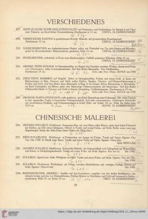 Verschiedenes (Nr. 217-223)