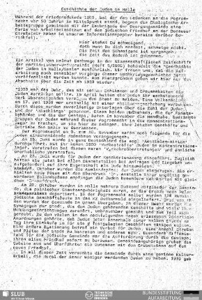 Geschichte der Juden in Halle
