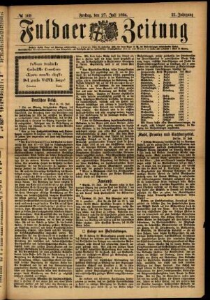 Ausgabe vom Freitag, den 27. Juli 1894.
