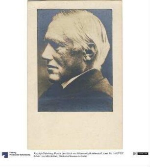 Porträt des Ulrich von Wilamowitz-Moellendorff