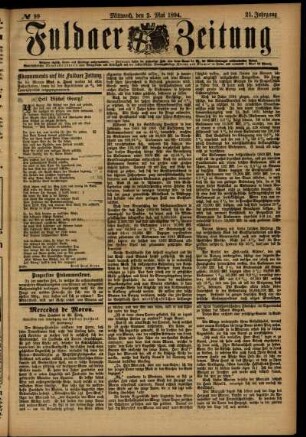 Ausgabe vom Mittwoch, den 02. Mai 1894.