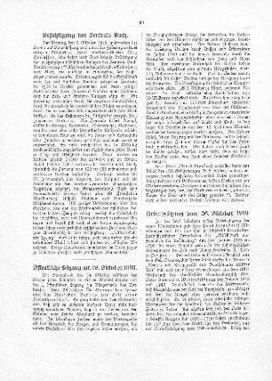 Öffentliche Sitzung am 19. Oktober 1918