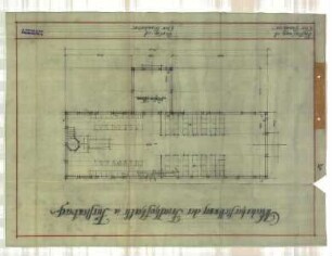 Friedhofskapelle Fürstenberg, Grundriß mit Sitzplatzordnung