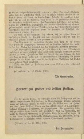 Vorwort zur zweiten und dritten Auflage