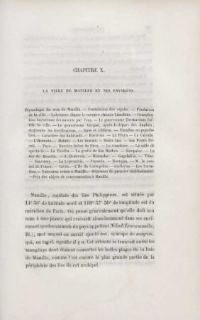 Chapitre X. La ville de Manille et ses environs