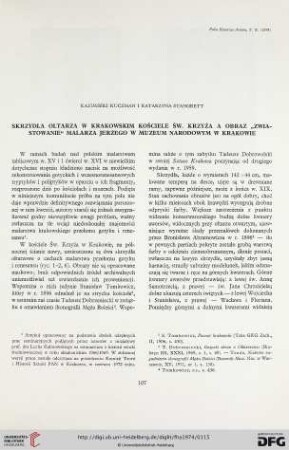 10: Skrzydła oltarza w krakowskim kościele Św. Krzyża o obraz "Zwiastowanie" malarza Jerzego w Museum Narodowym w Krakowie