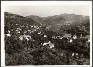 Blick von Westen ins Elbtal bei Salesel (Dolní Zálezly/Tschechische Republik) und Sebuzín