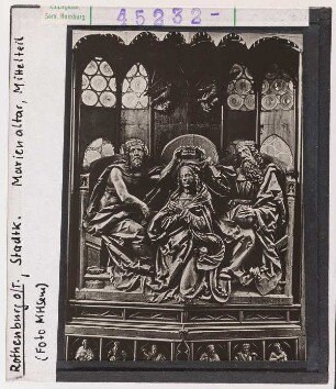 Rothenburg o. T.: Stadtkirche, Marienaltar, Marienkrönung
