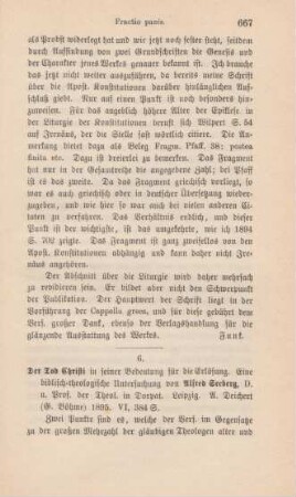 667-671 [Rezension] Seeberg, Alfred, Der Tod Christi in seiner Bedeutung für die Erlösung