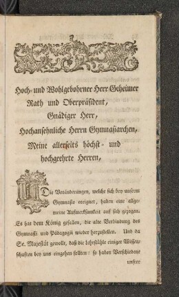 Rede von der Beförderung der Rechtschaffenheit.