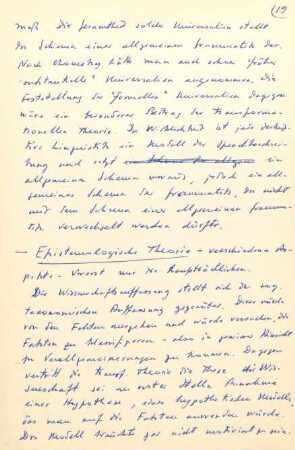 19-23, Epistemologische Theorie