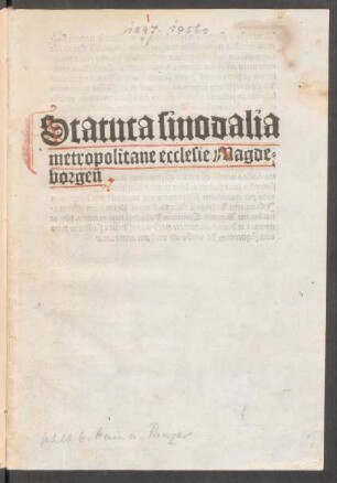 Statuta synodalia Magdeburgensia