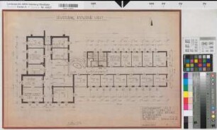 Soest, Amtsgericht und Gefängnis, Erweiterungsbau, 2. Obergeschoss, Grundriss, Baubestandszeichnung