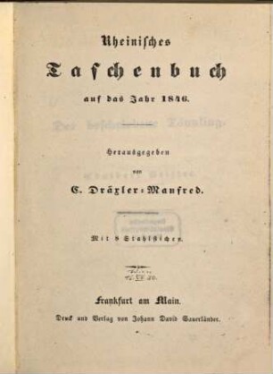 Der beschriebene Tännling