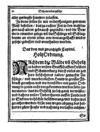 Cap. 23. Holtz Ordnung.
