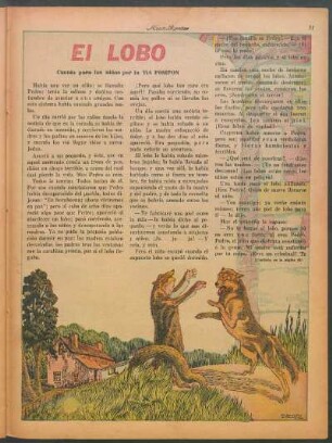 El lobo : Cuento para los niños por la Tía Pompón