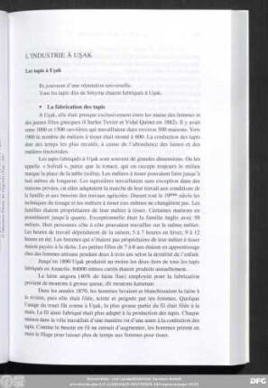 L'Industrie À Uşak