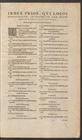 Index Prior Qui Locos Scripturarum ... Continet.