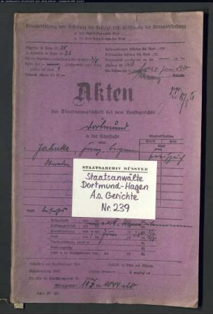 Angeklagter: Jahnke, Franz: Waffenbesitz