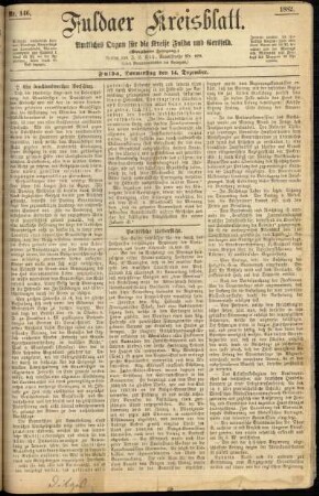 Ausgabe vom Donnerstag, den 14. Dezember 1882.