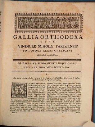 Defensio Declarationis Conventus Cleri Gallicani An. 1682. De Ecclesiastica Potestate. 1