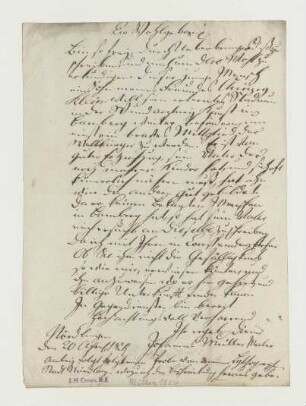 Brief von Johannes Müller an Joseph Heller