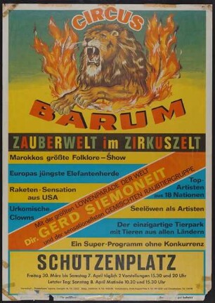 Circus Barum - Zauberwelt im Zirkuszelt, Hannover, ohne Jahr