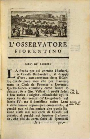 L' Osservatore Fiorentino Sugli Edifizi Della Sua Patria : Per Servire Alla Storia Della Medesima, 1,2