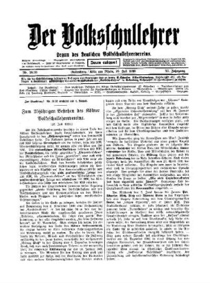 Zum 25jährigen Bestehen des Kölner Volksschullehrervereins : (26. Juli 1929)