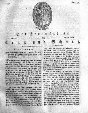 Nro. 50, Dienstag den 11. März 1806