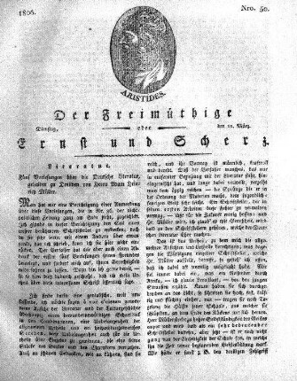 Nro. 50, Dienstag den 11. März 1806