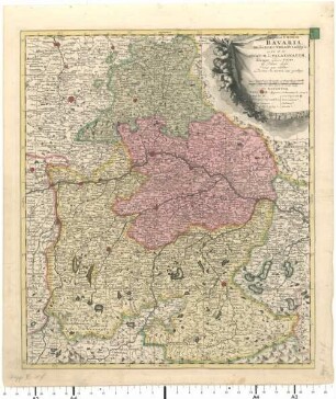 Imperii Circulus Bavaria, titulô Electoratus insignis : ea pro ut in Ducatum, ac Palatinatum, aliosque eorundem Status hîc Politicè divisa