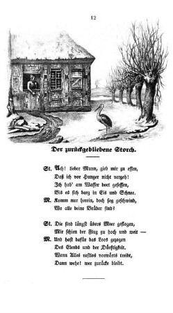 Der zurückgebliebene Storch.