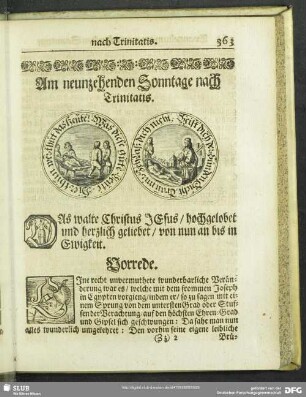 Am neunzehenden Sonntage nach Trinitatis