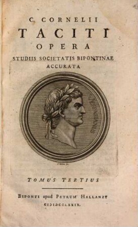 C. Cornelii Taciti Opera. Vol. 3