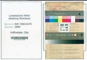 Entnazifizierung Otto Hoffmeister , geb. 16.02.1911 (Schlosser)